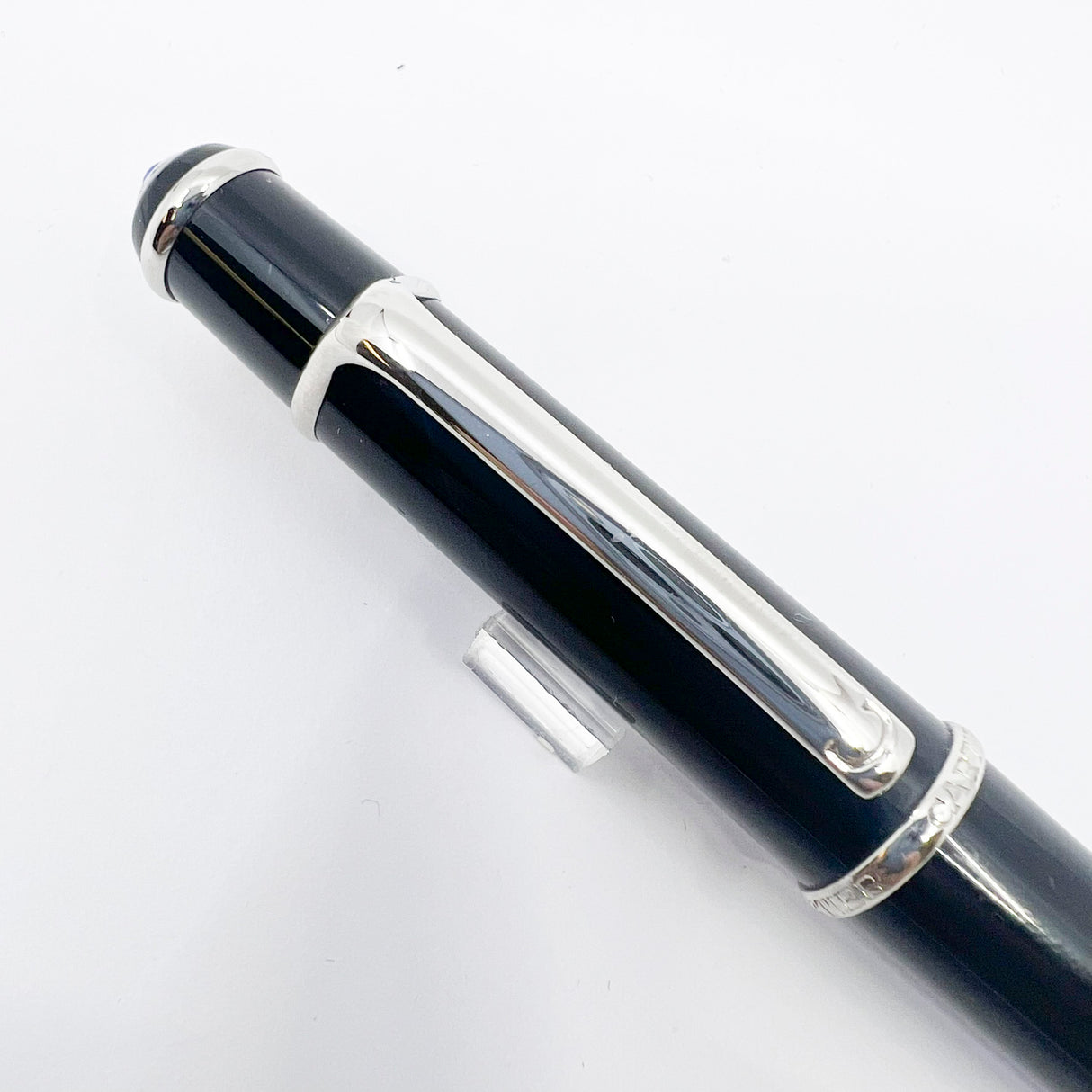 Cartier Diabolo Black Ballpoint Pen - Platinum-Plated Trim