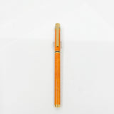 Cartier  Marbled Orange Must de Cartier Fountain Pen - Fine 18kt Gold Nib - RARE & SOUGHT AFTER!
