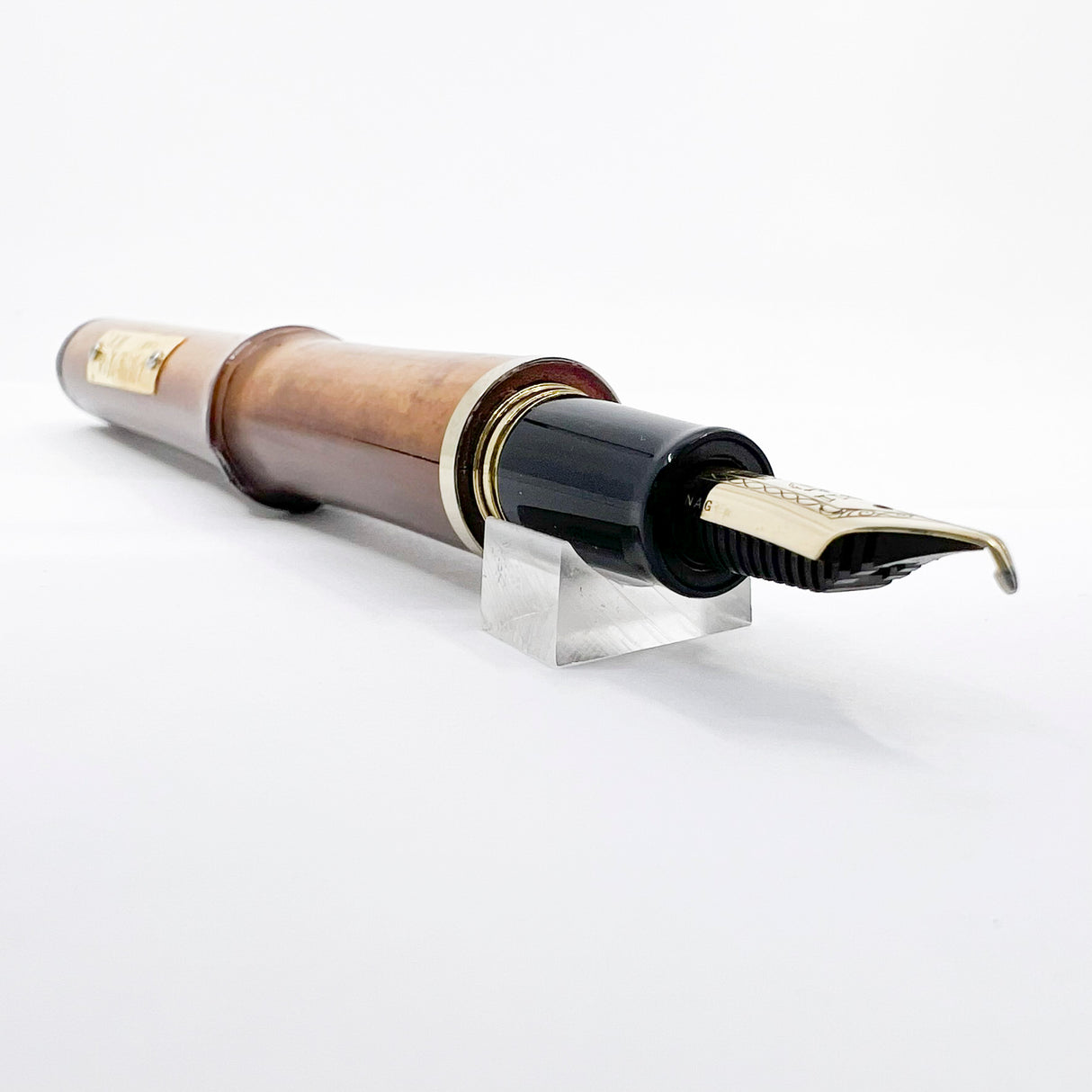 Sailor Susutake Rare Ancient Smoked Bamboo Fountain Pen - Naginata 21K RARE Concord Nib by Nagahara Sr.