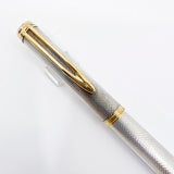 Waterman Gentleman Sterling Silver Barleycorn Pattern Fountain Pen - Extra Fine 18kt Gold Nib