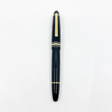 Montblanc Meisterstuck Black Resin #146 LeGrand Fountain Pen  - Broad 14kt  Gold Nib