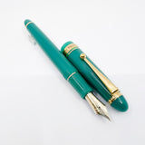 Pilot Custom 743 Verdigris Fountain Pen - Medium #15 14kt Gold Nib
