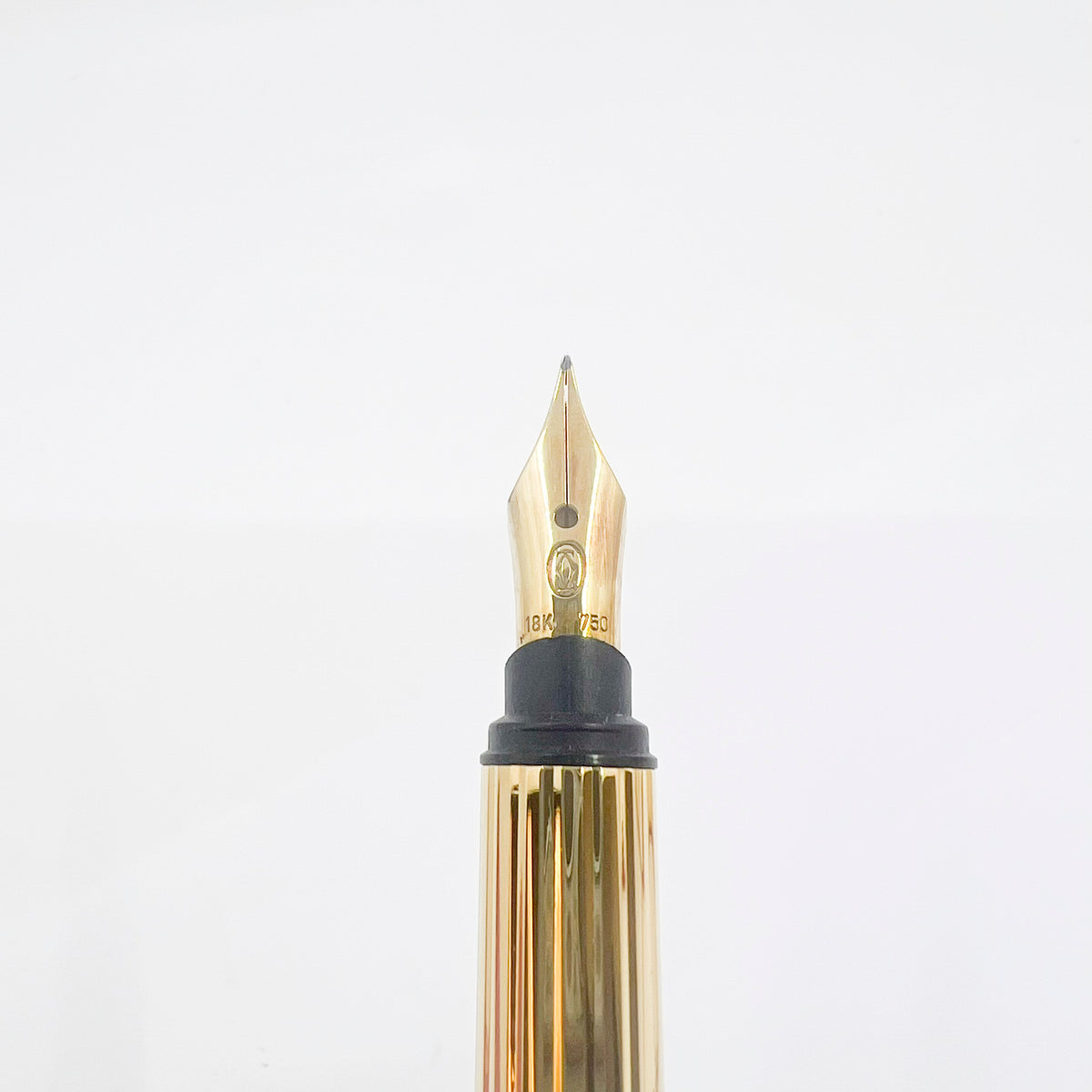 Cartier  Marbled Orange Must de Cartier Fountain Pen - Fine 18kt Gold Nib - RARE & SOUGHT AFTER!