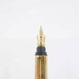 Cartier  Marbled Orange Must de Cartier Fountain Pen - Fine 18kt Gold Nib - RARE & SOUGHT AFTER!