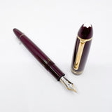 Montblanc Meisterstuck Bordeaux Resin #146 LeGrand Fountain Pen - Fine 14kt Gold Nib