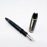 Montblanc Meisterstuck #149 Fountain Pen - Largest Of The Meisterstucks - Flexible Stub-like Medium 14kt Gold Nib