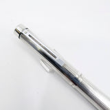 Sheaffer Full-Size Targa Sterling Silver Etched Vertical Stripes Fountain Pen - Medium 14kt Gold Nib