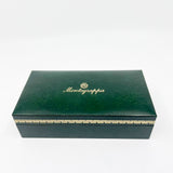 Montegrappa Espressione  Lustrous Red Celluloid Facetted Ballpoint Pen - Sterling Silver Clip and Trim