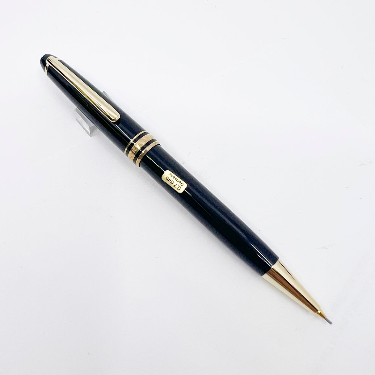 Montblanc Meisterstuck Black Resin Classique MINT Set : #164 Ballpoint Pen & 165 Mechanical Pencil 0.7mm in a Special Vintage Style Gift Box