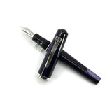 Krone Boulder Purple Haze Celluloid Fountain Pen - Fine 18kt Gold Nib