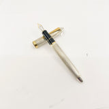 Pilot Namiki Custom Silver Fountain Pen - Barleycorn Design - Broad 18kt Gold Nib