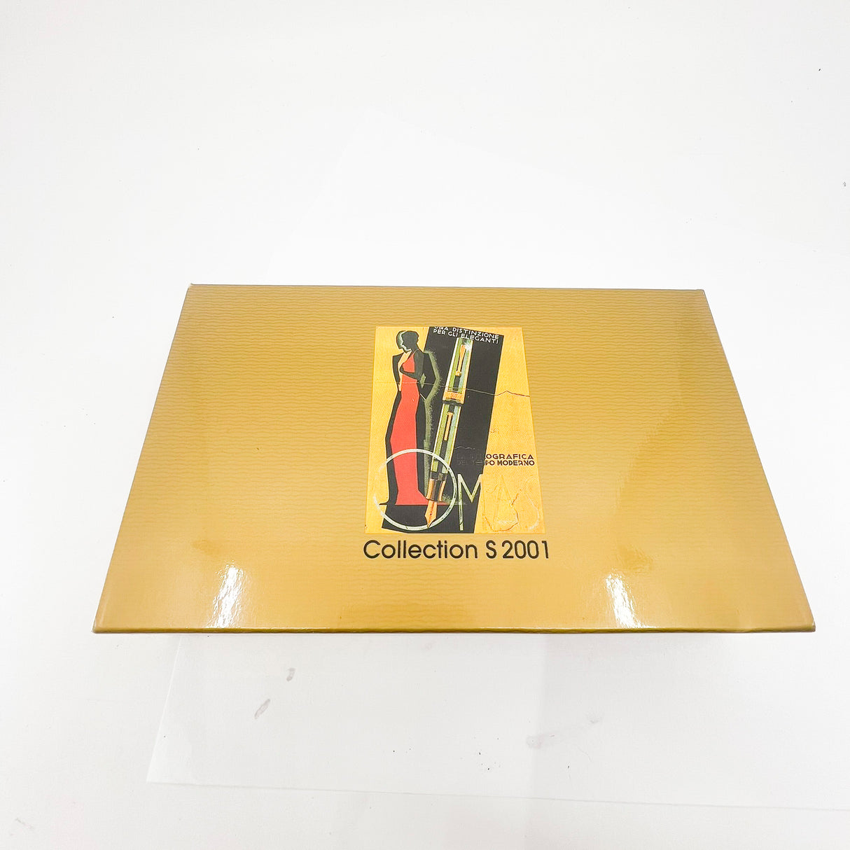 OMAS S2001 Ogiva  Rollerball - Gold Vermeil Cap & Black Guilloched Barrel