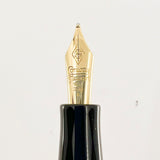Conway Stewart Churchill Striped Ivory Finish Fountain Pen #172/300 - Broad 18kt Gold Nib