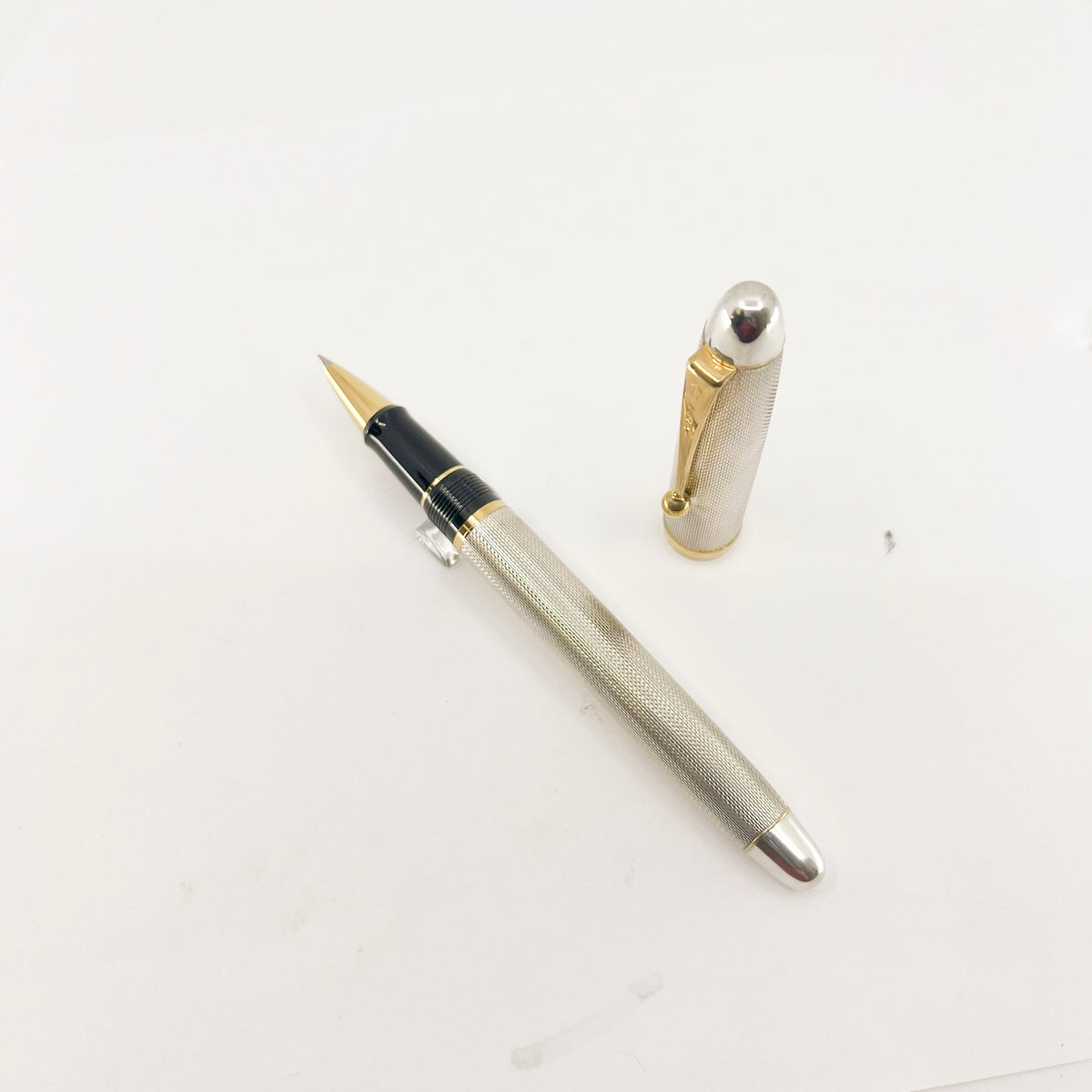 Pilot Namiki Custom Silver Rollerball - Barleycorn Design