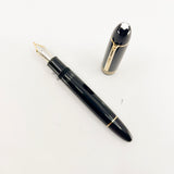 Montblanc Meisterstuck Black Resin #149 (Largest) Fountain Pen - Flexible Fine 18kt Gold Nib