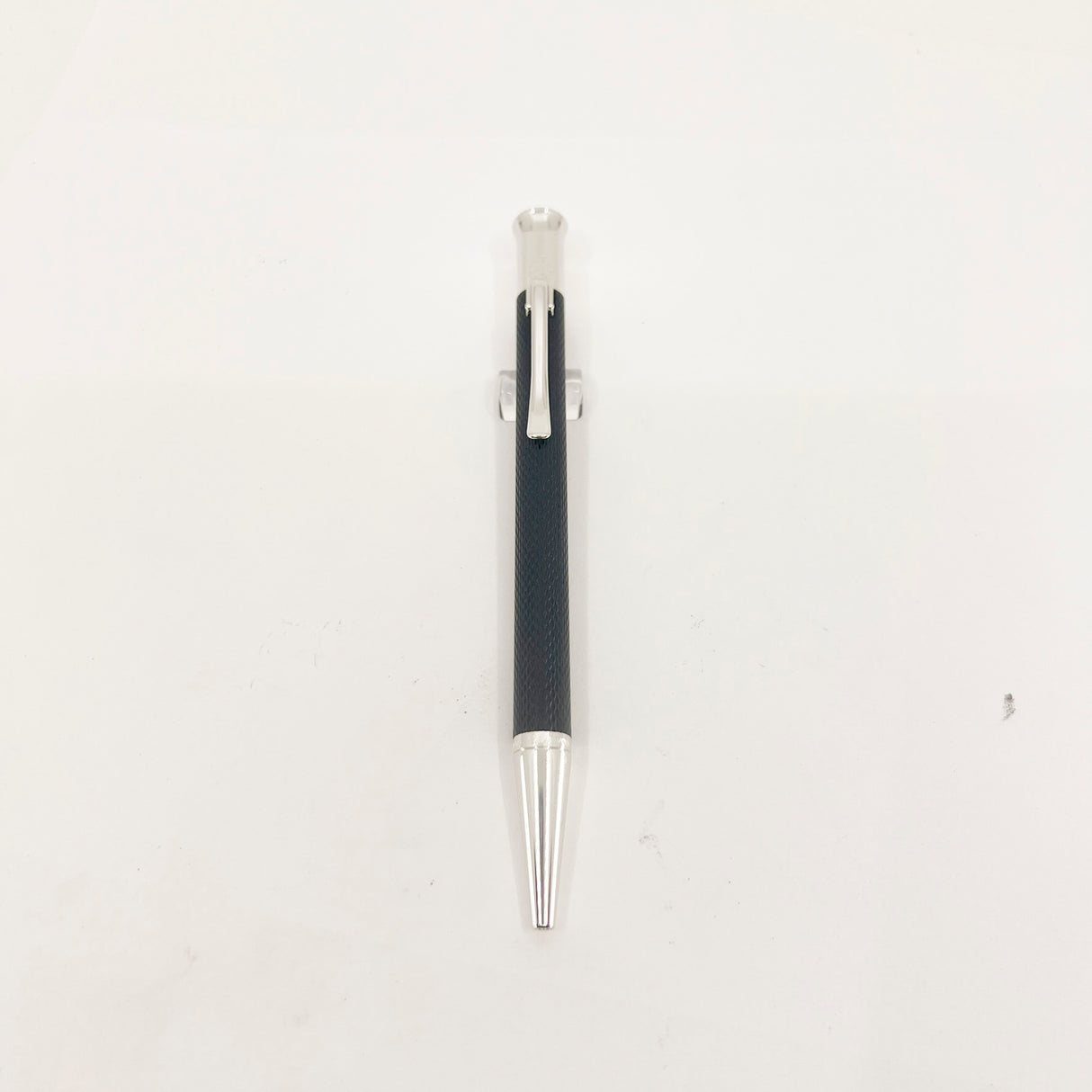 Graf Von Faber Castell Black Resin Guilloche Ballpoint Pen