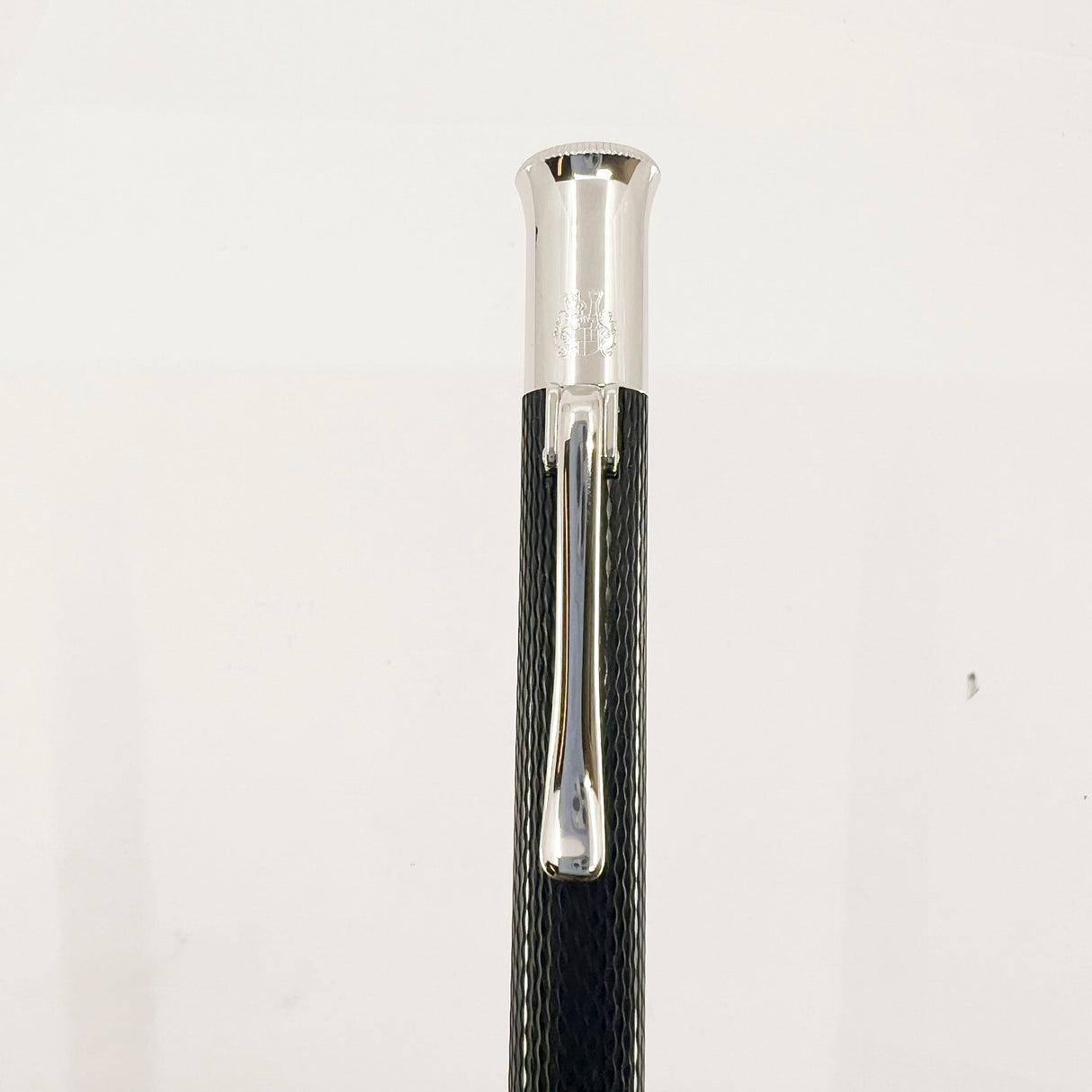 Graf Von Faber Castell Black Resin Guilloche Ballpoint Pen