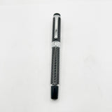 Sailor White Metal Barleycorn Guilloche Fountain Pen -  Medium 14kt Gold Nib