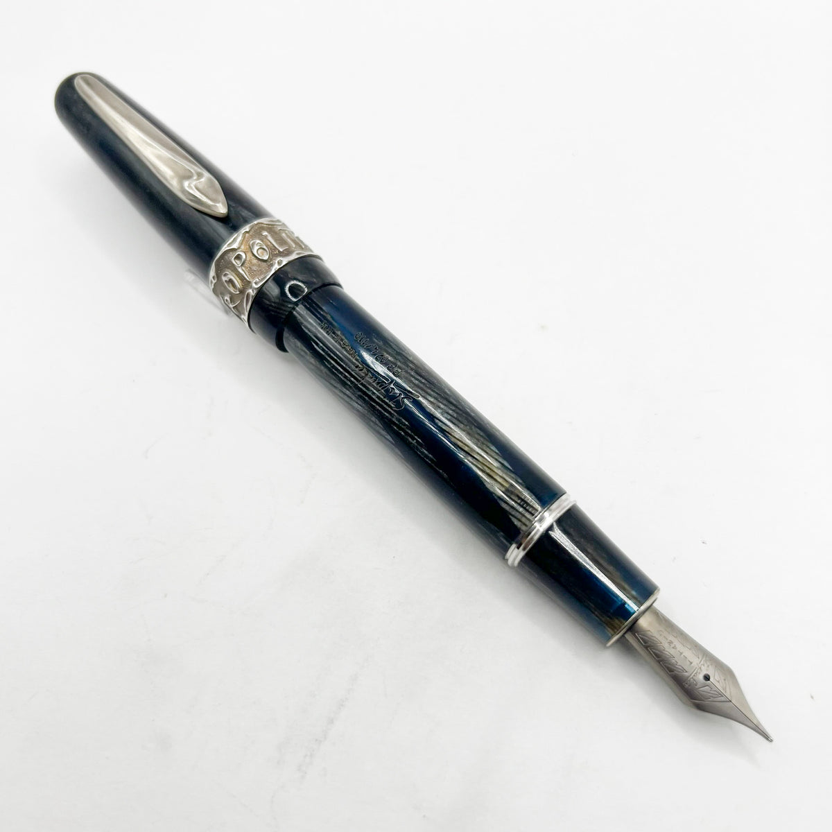 Stipula Metropolitain Magnificent Celluloid Limited Edition Fountain Pen for Point Plume, Renown Parisian Pen Dealer - Flexible Fine T-Flex Titanio Nib - Only 110 Pens Produced!