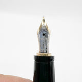 Montblanc Boheme Black Retractable Nib Fountain Pen- Fine 14 Kt Gold Nib