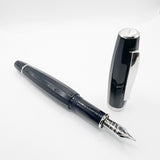 Scribo  (Bologna) "Feel" Navy Blue Faceted Fountain Pen  -   Fine 18Kt Gold Nib