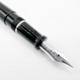 Aurora Black Talentum Fountain Pen - Medium 14 Kt Gold Nib