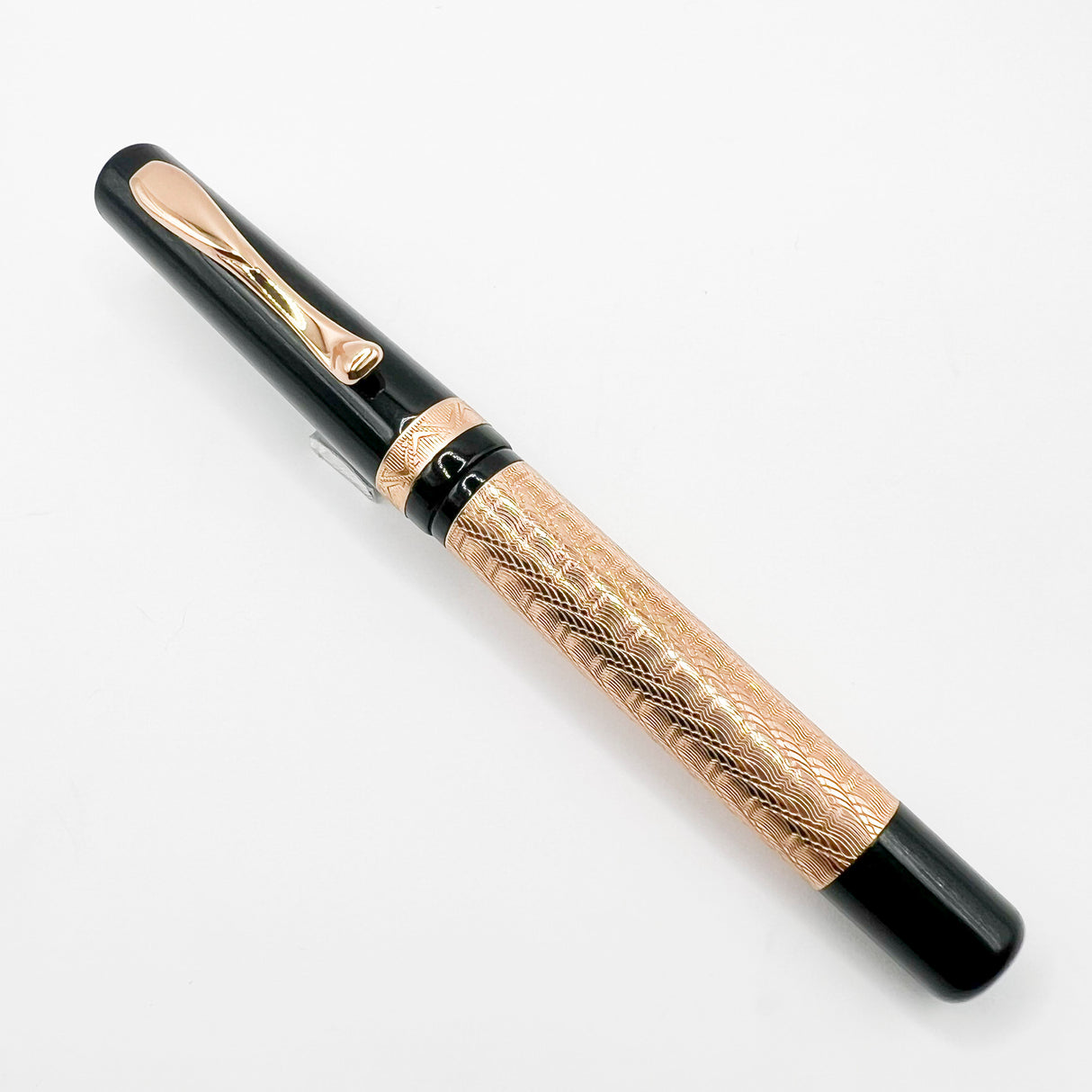 Visconti Moonlight Voyager Rose Gold Vermeil Fountain Pen - Medium 14kt Gold Nib