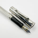 Graf von Faber Castell Platinum-Plated Classic Fountain Pen - Extra Fine 18kt Gold Nib