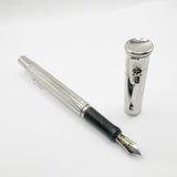 Graf von Faber Castell Platinum-Plated Classic Fountain Pen - Extra Fine 18kt Gold Nib