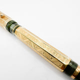 Montegrappa Queen of Hearts - 18 Kt SOLID GOLD Overlay - Medium 18kt Gold Nib