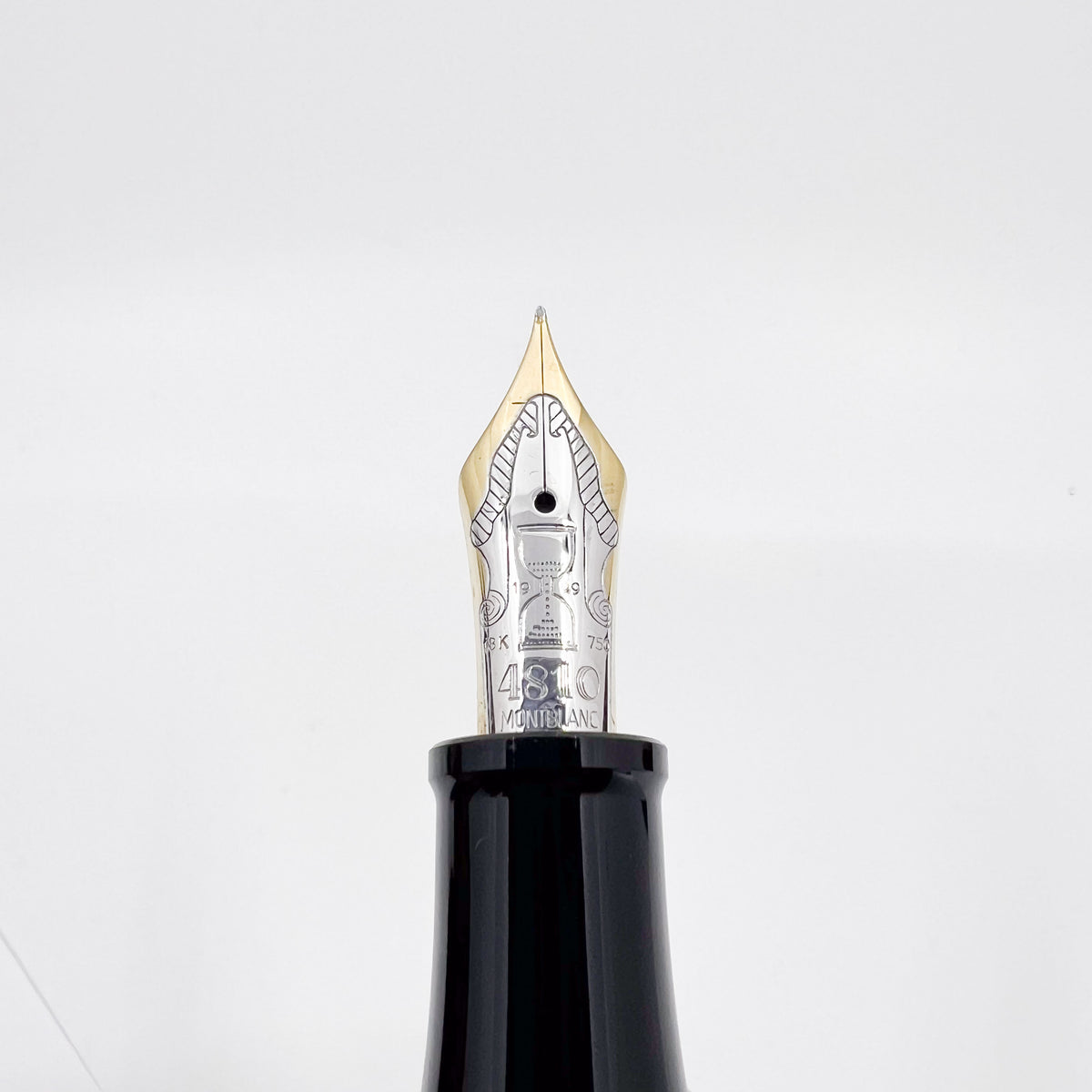 Montblanc Marcel Proust Sterling Silver Writer Series Fountain Pen - Fine 18kt Gold Nib