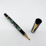 Parker Duofold Marbled Green Rollerball (Circa 1990)
