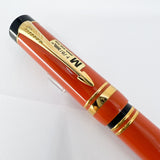 Parker Iconic "Big Red" (Orange) Duofold Centennial (Largest Size) Fountain Pen - Medium 18kt Gold Nib (Circa 1995)