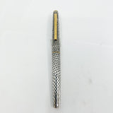 Pilot Sterling Silver Incredible Lattice Filigree Fountain Pen - Broad 18kt Gold Nib (Circa 1970s)- RARE!!