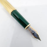 Montblanc Meisterstuck Solitaire  Czar Nikolai Classique 144 Malachite Cap/Vermeil Barrel Fountain Pen