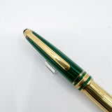 Montblanc Meisterstuck Solitaire  Czar Nikolai Classique 144 Malachite Cap/Vermeil Barrel Fountain Pen