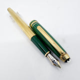 Montblanc Meisterstuck Solitaire  Czar Nikolai Classique 144 Malachite Cap/Vermeil Barrel Fountain Pen