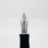 Parker Blue Mosaic International Duofold Fountain Pen - Medium 18kt Gold Nib