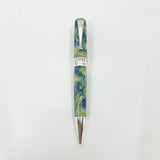 Montegrappa Harmony Solo Lustrous Blue/Green Resin & Sterling Silver Octagonal Ballpoint Pen