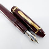 Montblanc Meisterstuck Bordeaux Resin 146 LeGrand Fountain Pen - Medium 14kt Gold Nib