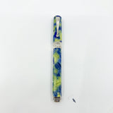 Montegrappa Harmony Solo Lustrous Blue/Green Octagonal Fountain Pen - Medium 18kt Gold Nib
