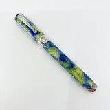 Montegrappa Harmony Solo Lustrous Blue/Green Octagonal Fountain Pen - Medium 18kt Gold Nib