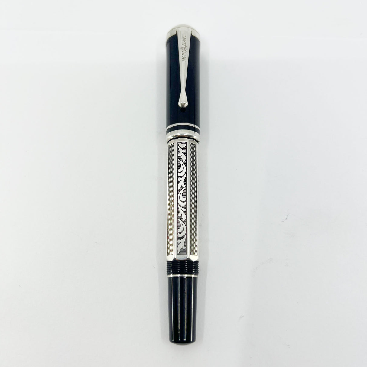 Montblanc Marcel Proust Writer Series Sterling Silver Fountain Pen - Fine 18kt Gold Nib