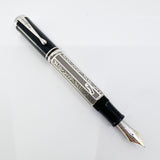 Montblanc Marcel Proust Writer Series Sterling Silver Fountain Pen - Fine 18kt Gold Nib