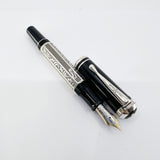 Montblanc Marcel Proust Writer Series Sterling Silver Fountain Pen - Fine 18kt Gold Nib