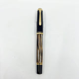 Pelikan M400 Tortoise Brown Fountain Pen -  Medium Oblique 14kt Gold Nib