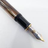 Pelikan M400 Tortoise Brown Fountain Pen -  Medium Oblique 14kt Gold Nib