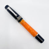 Delta  DolceVita Mid-Size, Piston Fill .925 Sterling Silver Trim Fountain Pen -  Broad 14kt Gold Nib
