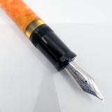 Delta  DolceVita Mid-Size, Piston Fill .925 Sterling Silver Trim Fountain Pen -  Broad 14kt Gold Nib