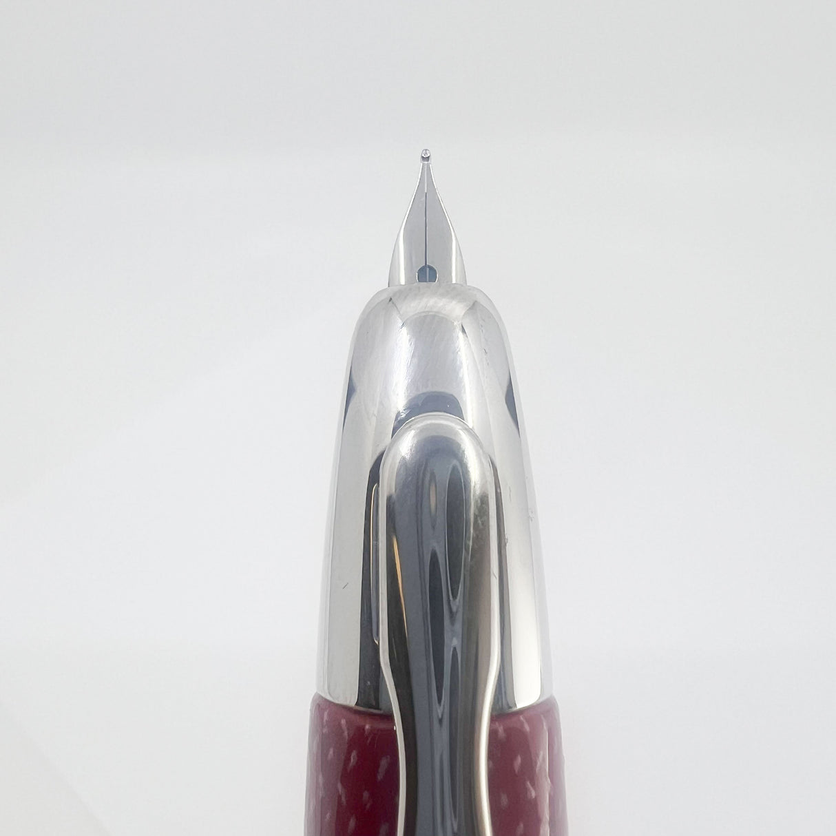 Pilot Vanishing Point Red Carbonesque Fountain Pen - Fine 18kt Gold Nib